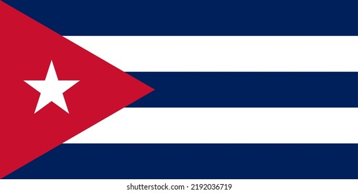 A vector image of the Cuba flag