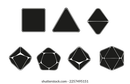 Vector image of cubes for a board game. A hand-drawn set of board game elements.
Home entertainment for friends.