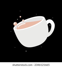 Vector image of a cup of coffee.