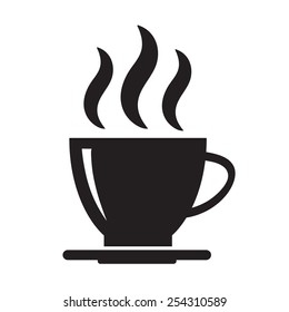 Vector image of a cup of coffee