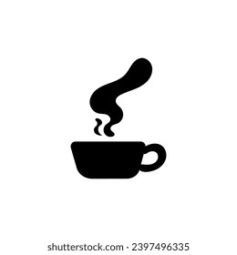 vector of the image of a cup of copy with smoke a logo idea, this vector is good for logos, icons, covers, banners