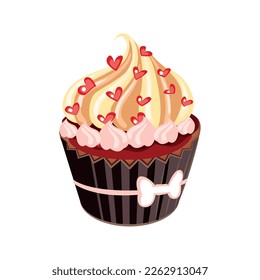 vector image of cupcake with white background