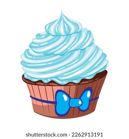 vector image of cupcake with white background