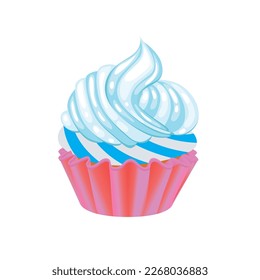 vector image of cupcake with white background
