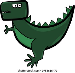 Vector image of a cute t rex dinosaur
