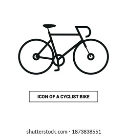 Vector image. Cycling icons. Image of sport.