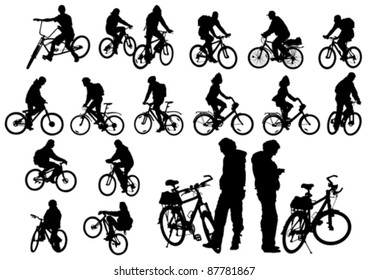 Vector image of a cyclist fit