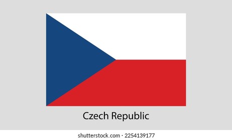 Vektorbild der tschechischen Flagge