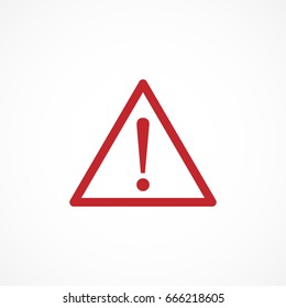 Vector image of danger icon.