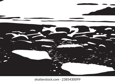 vector image of dark texture