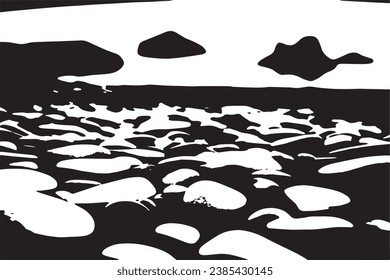 vector image of dark texture
