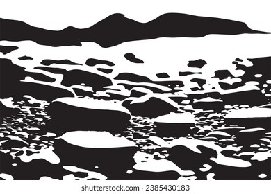 vector image of dark texture