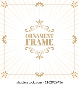 vector image decorative ornamental frame