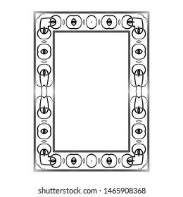 vector image, decorative ornamental frame, original design