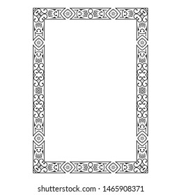 vector image, decorative ornamental frame, original design