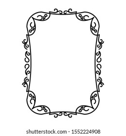 vector image, decorative ornamental frame, original design