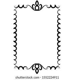 vector image, decorative ornamental frame, original design