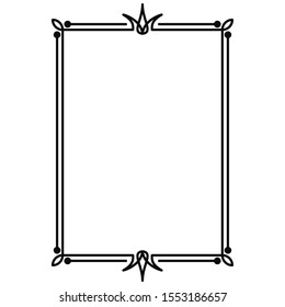 vector image, decorative ornamental frame, original design