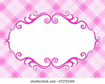 Vector image decorative ornamental frame