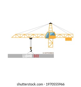 Vector image dedicated to Labor Day in the USA. Poster, Banner, Sign. For various design purposes.