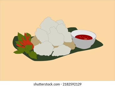 Vector image of delicious crunchy food to eat during the day