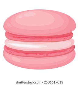 Vector image of delicious macaroons. Concept of delicious dessert and sweets. Element for your design. For banners, websites, advertising, etc.