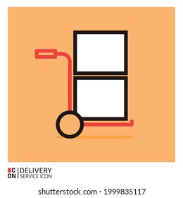 Vector image of delivery service icon.
