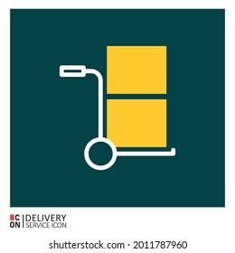 Vector image of delivery service icon.