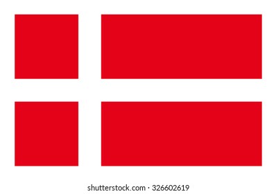 vector image of Denmark flag