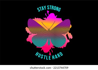 Vector image of a design containing a motivational, inspirational or slogan sentence. Can be printed on t-shirts and other media.