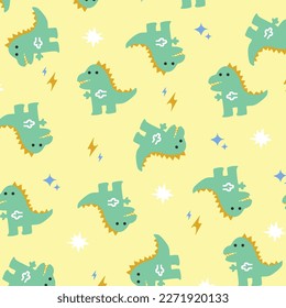 vector image design cute baby dinosaur 