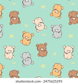 vector image design cute baby bear, happy, fun, celebrations, background and more