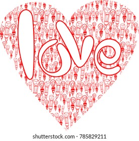 Vector image "Design for the day of all lovers", series with seamless patterns
