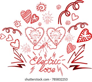 Vector image "Design for the day of all lovers", series with seamless patterns