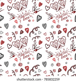 Vector image "Design for the day of all lovers", series with seamless patterns