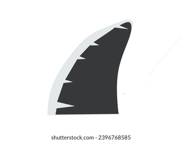 vector image of a design such as animal horns. simple vector design