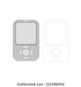 Vector image of a device for listening to music