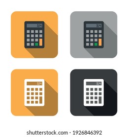 Vector image. Different icons of a calculator Image for different background uses.