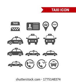 Vector image. Different transport icons. Basic solid icons.