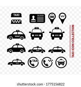Vector image. Different transport icons. Basic solid icons.