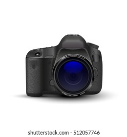 Vector image of a digital camera 