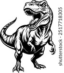 vector image of dinosaur silhouette