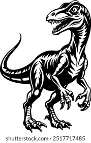 vector image of dinosaur silhouette