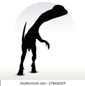 Vector Image - dinosaurs dilophosaurus isolated on white background
