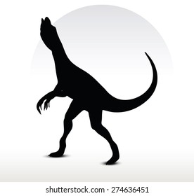 Vector Image - dinosaurs dilophosaurus isolated on white background
