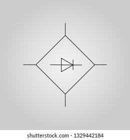 Vector image of a diode bridge