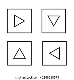Vector image of direction symbol.