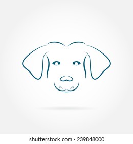 Vector image of an dog