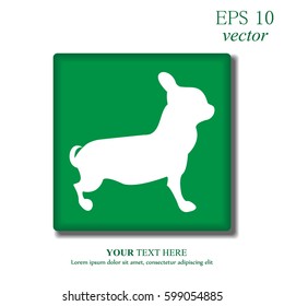 Vector image of an dog