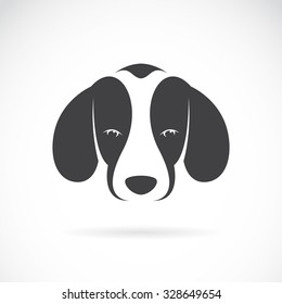 Vector image of an dog beagle on white background, Animals